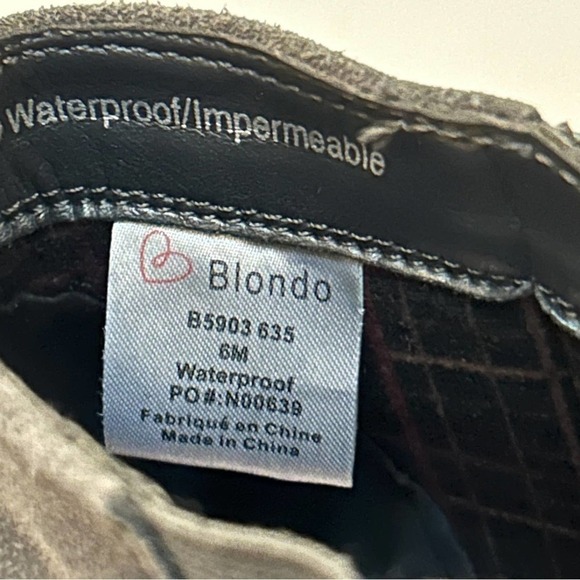 Blondo Ida Waterproof Suede Grey Gray Ankle Boots Booties, Size 6 - Picture 14 of 14